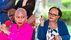 Governor Anne Waiguru and Kirinyaga Woman Rep Njeri Maina