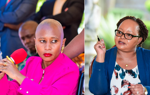 Governor Anne Waiguru and Kirinyaga Woman Rep Njeri Maina