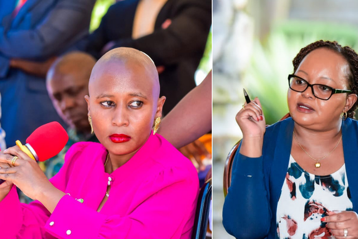 Governor Anne Waiguru and Kirinyaga Woman Rep Njeri Maina