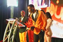 Content Creator Stanley Omondi speaking during the Pulse Influencer Awards 2021