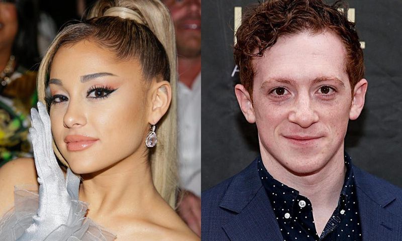 Ariana Grande in 2020, and Ethan Slater in 2022.Monty Brinton/CBS via Getty Images; Dominik Bindl/WireImage