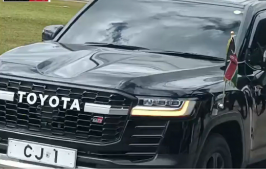Chief Justice Martha Koome arrives in a sleek, powerful all-black Toyota LC300 GR Sport SUV for the Madaraka Day celebrations in Embu