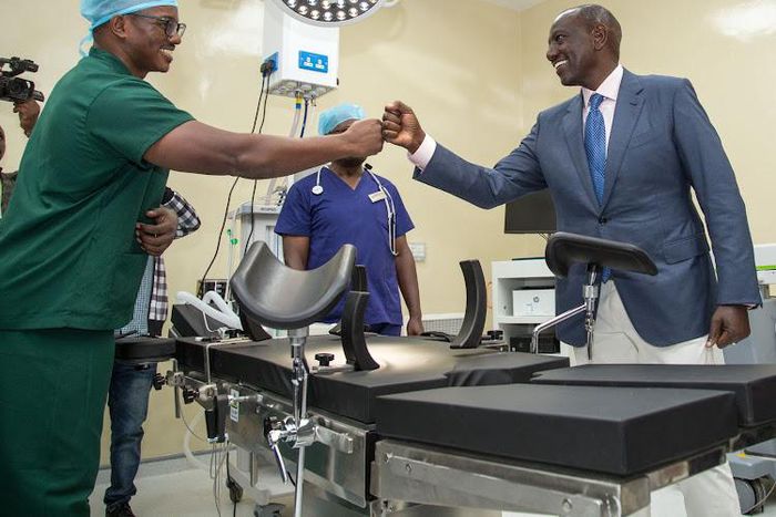 President William Ruto at Kerugoya Level Five Hospital