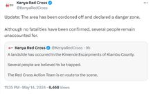 Kenya Red Cross posts update on Kimende landslide tragedy