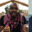 A collage of Boniface Mwangi and Hanifa Adan