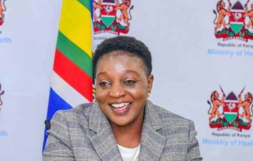 Health CS Susan Nakhumicha during a past meeting in her office