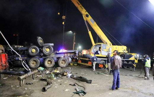Scene of accident at Londiani