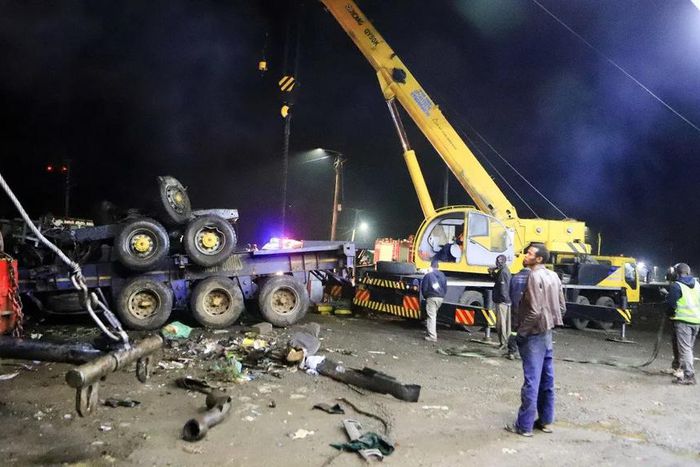 Scene of accident at Londiani