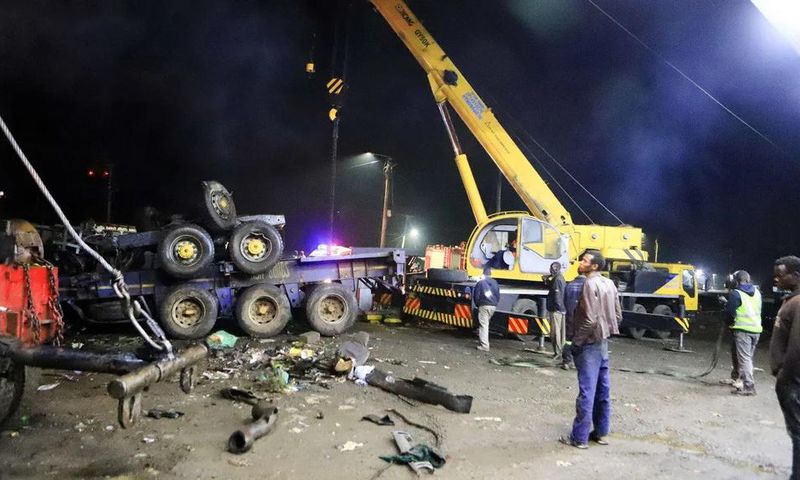 Scene of accident at Londiani
