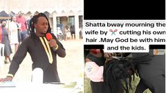 Shatta Bway cuts down dreadlock to honour late wife