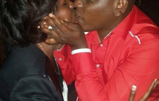 Jacque Maribe and Dennis Itumbi kissing