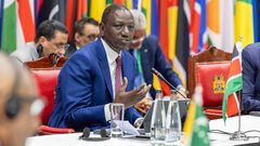 President William Ruto during the IDA21 Africa Heads of State Summit at KICC, Nairobi on April 29, 2024