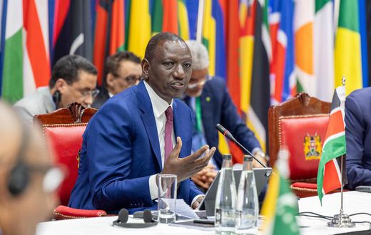 President William Ruto during the IDA21 Africa Heads of State Summit at KICC, Nairobi on April 29, 2024