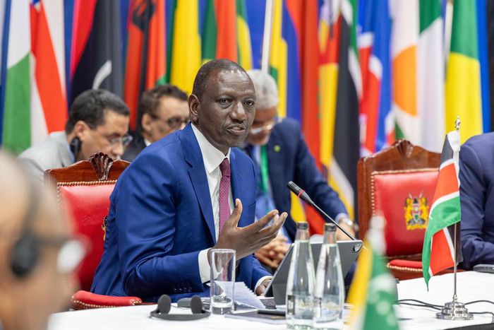 President William Ruto during the IDA21 Africa Heads of State Summit at KICC, Nairobi on April 29, 2024