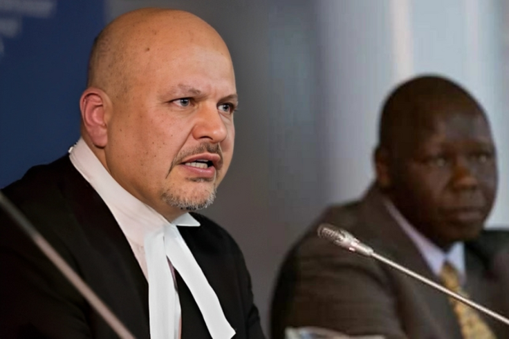 ICC Chief Prosecutor Karim Khan with Kenyan lawyer Katwa Kigen