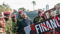 Boniface Mwangi arrested during occupy parliament protests