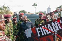 Boniface Mwangi when he was arrested during Occupy Parliament protests in Nairobi