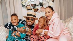Diamond Platnumz says he and Zari endeavor to keep their children safe and stress-free