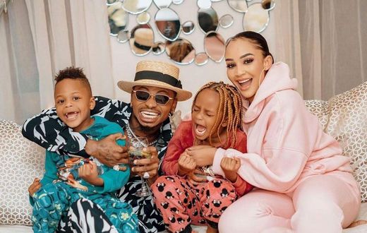 Diamond Platnumz says he and Zari endeavor to keep their children safe and stress-free