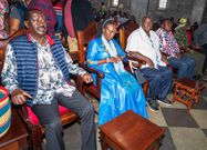 Raila Odinga and Martha Karua were part of the congregation at St. Stephen's ACK Jogoo Road during the Sunday service.