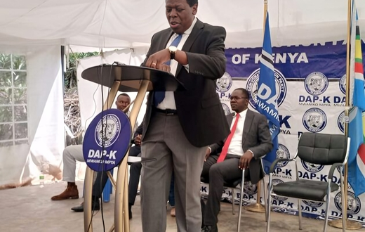 DAP-K Party leader and Azimio la Umoja One Kenya Alliance principal Eugene Wamalwa