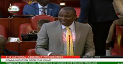 National Assembly Majority Leader Kimani Ichung'wa speaking in Parliament on November, 28, 2023