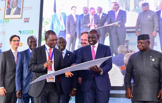 President William Ruto during the ministerial conference at the Africa Climate Summit, at the Kenyatta International Convention Centre (KICC), Nairobi.