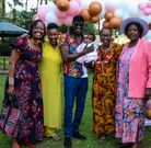 Nameless, his mother, sisters and wife Wahu