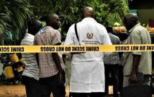 File image of DCI detectives at a crime scene in Kenya