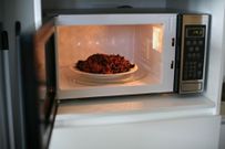 Food in the microwave