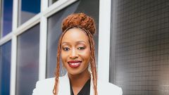 Janet Mbugua poses for photo