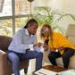 Self-named African pop star Nadia Mukami with filmmaker Eugene Mbugua during a meeting held at Mbugua's D&R Studios on January 11, 2023