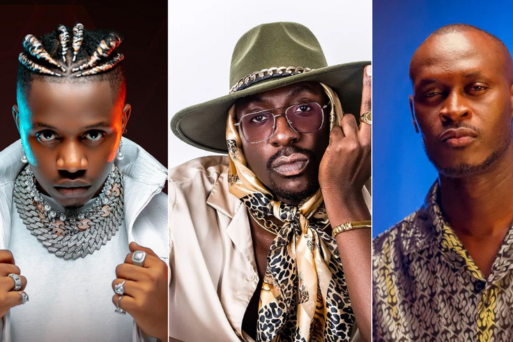 From left: Rayvanny, Bien Aime & King Kaka