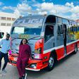 Njugush & his wife Celestine Ndinda with their new matatu