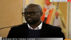 Rita Tinina's partner Robert Ngila delivers heartfelt eulogy