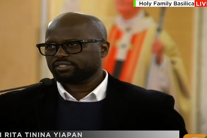 Rita Tinina's partner Robert Ngila delivers heartfelt eulogy