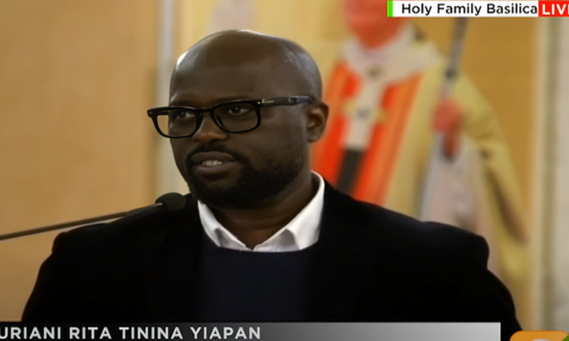 Rita Tinina's partner Robert Ngila delivers heartfelt eulogy