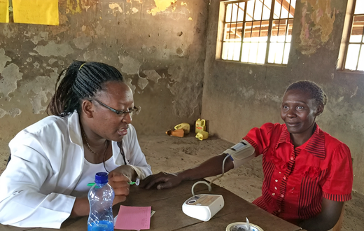 A woman undergoing a check-up   Photo /Courtesy