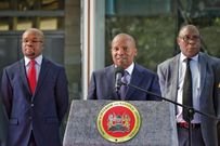 File image of Interior CS Prof. Kithure Kindiki addressing the press on December 6, 2022 in Nairobi