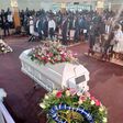 Mourners at Friends Church, Nairobi during the memorial service of Catherine Kasavuli in Nairobi