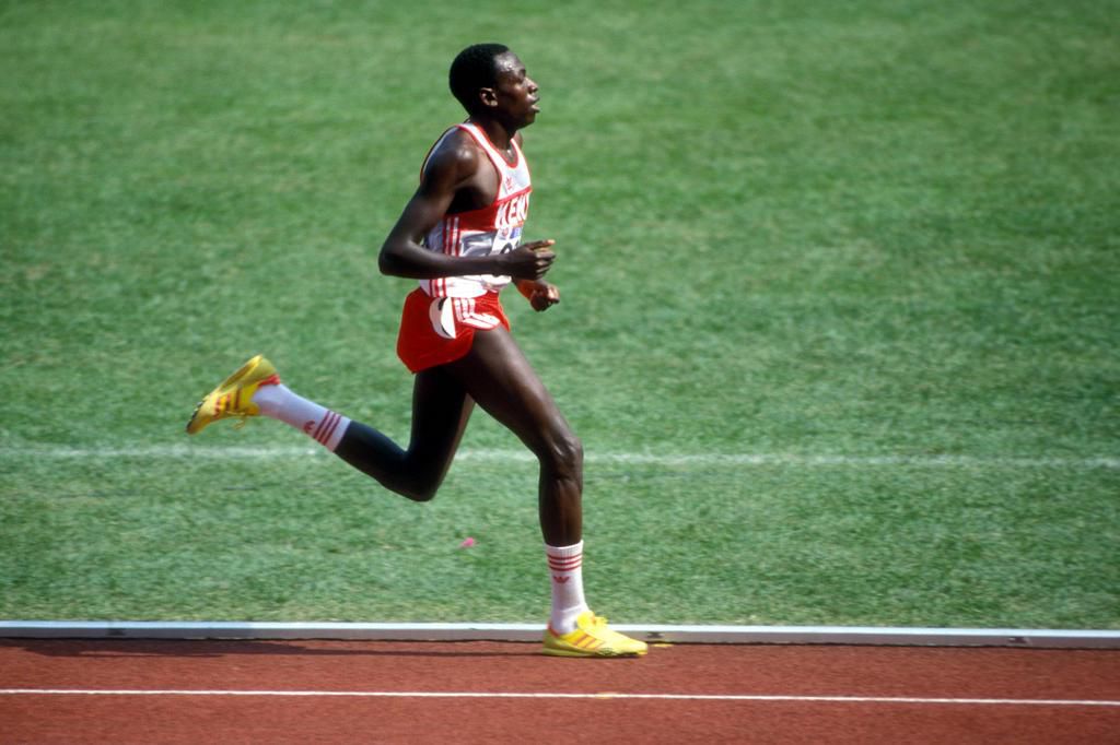 John Ngugi competes in a past race