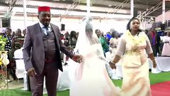 Pastor Nga'ng'a and wife during daughter's wedding