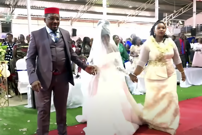 Pastor Nga'ng'a and wife during daughter's wedding