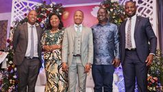 Raila Odinga, Ida Odinga , Babu Owino & other political leaders who attended Raila, Ida's 50th anniversary event at Villa Rosa Kempinski Hotel in Nairobi on August 24, 2023