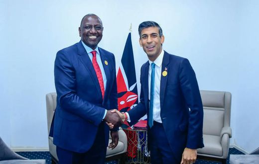 Kenya's President William Ruto & UK Prime Minister Rishi Sunak