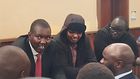 Senator Jackson Mandago and his co-accused in court on August 17, 2023