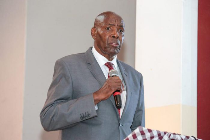 Education CS Ezekiel Machogu at Lenana School during the release of the Form One selection results for 2023 KCPE candidates