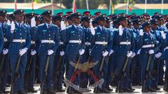 KDF recruits during their pass-out parade in Eldoret on May 15,2024