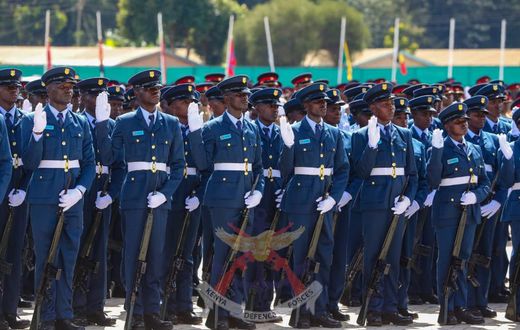 KDF recruits during their pass-out parade in Eldoret on May 15,2024