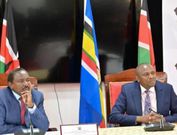 National Dialogue Committee (NADCO) leaders Kalonzo Musyoka of the Azimio Coalition and Kimani Ichung'wah of the Kenya Kwanza Coalition